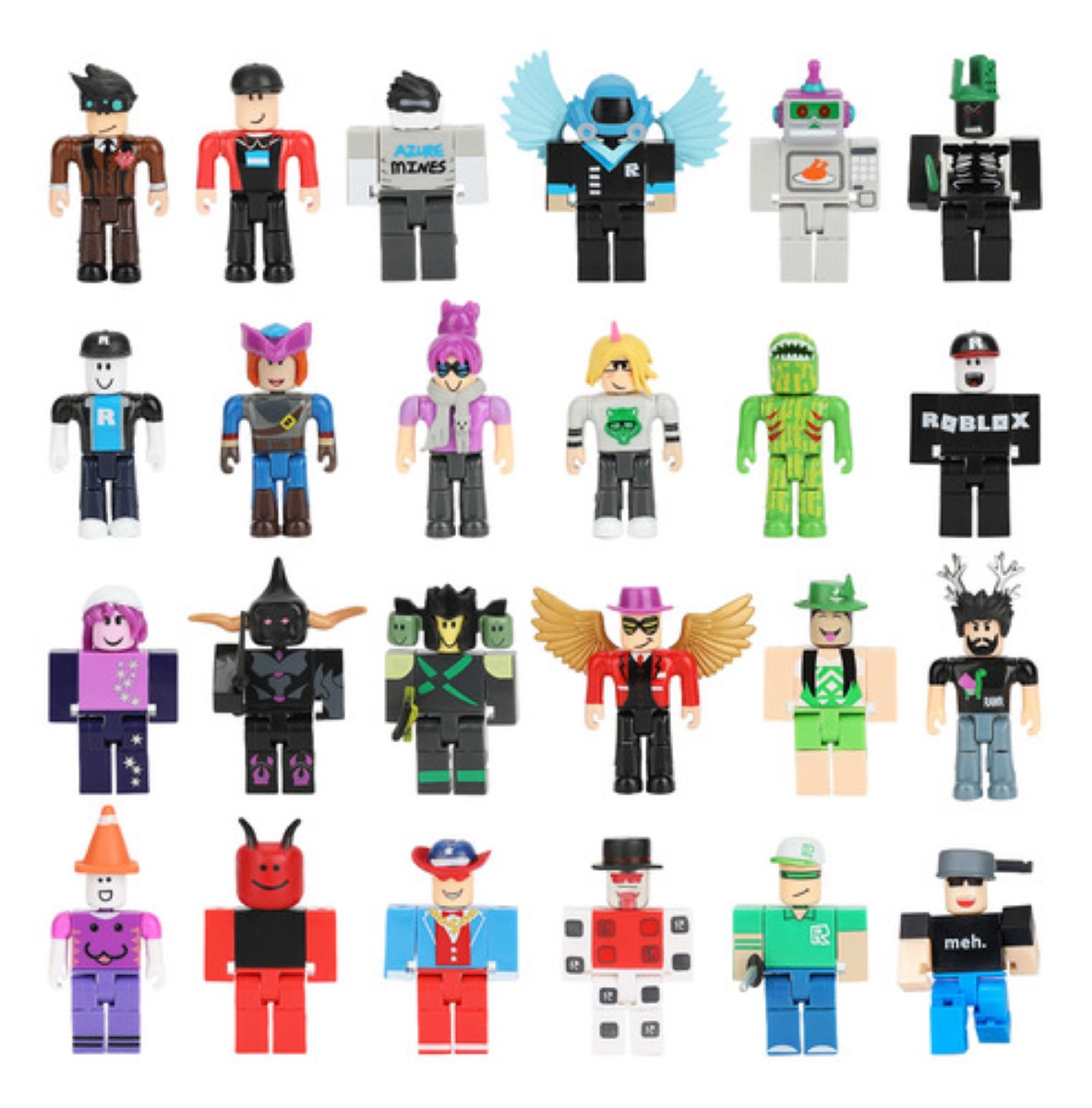 24 Piezas Virtual World Roblox Building Block Muñeca ESTILO 3