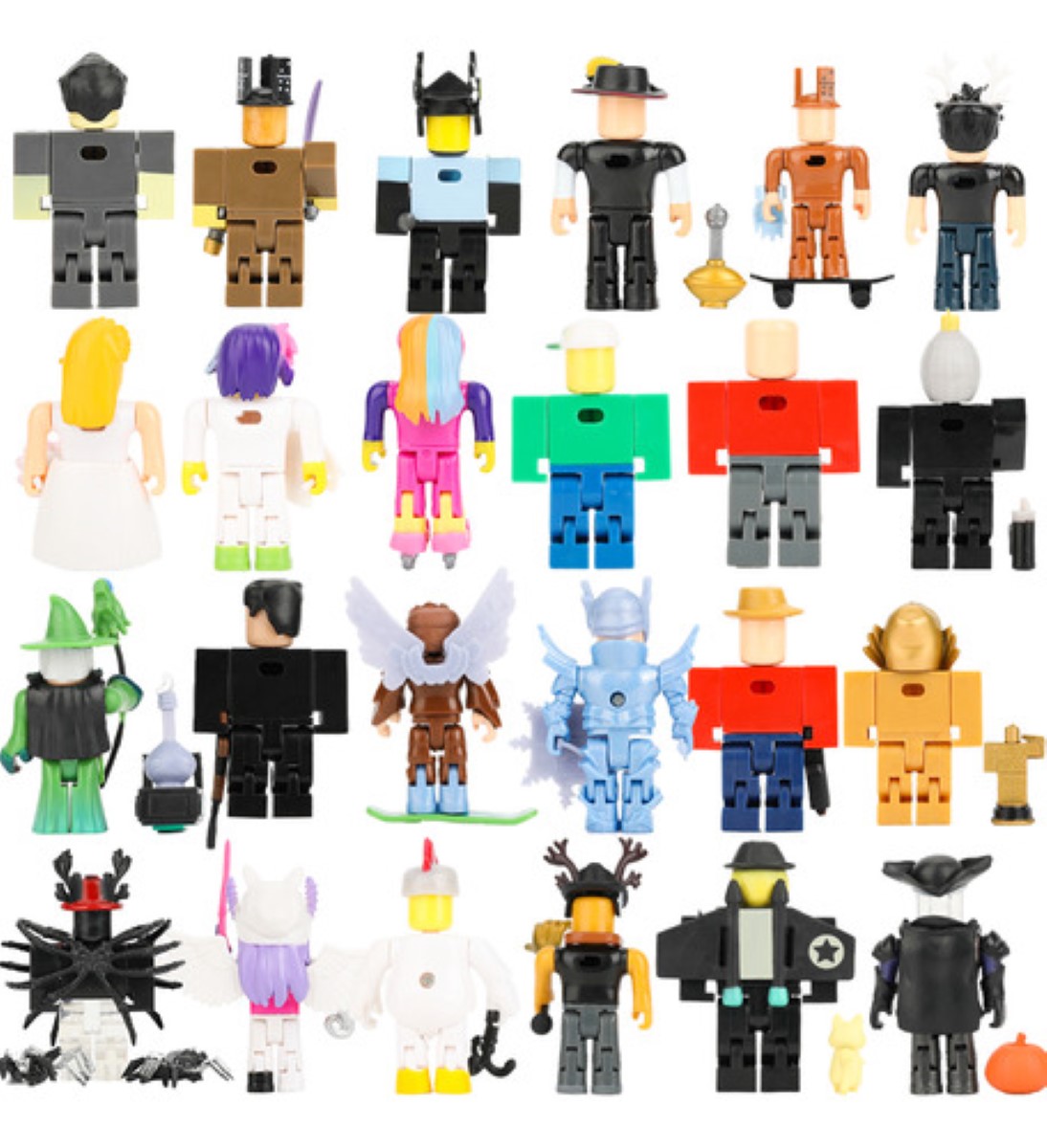 24 Piezas Virtual World Roblox Building Block Muñeca ESTILO
