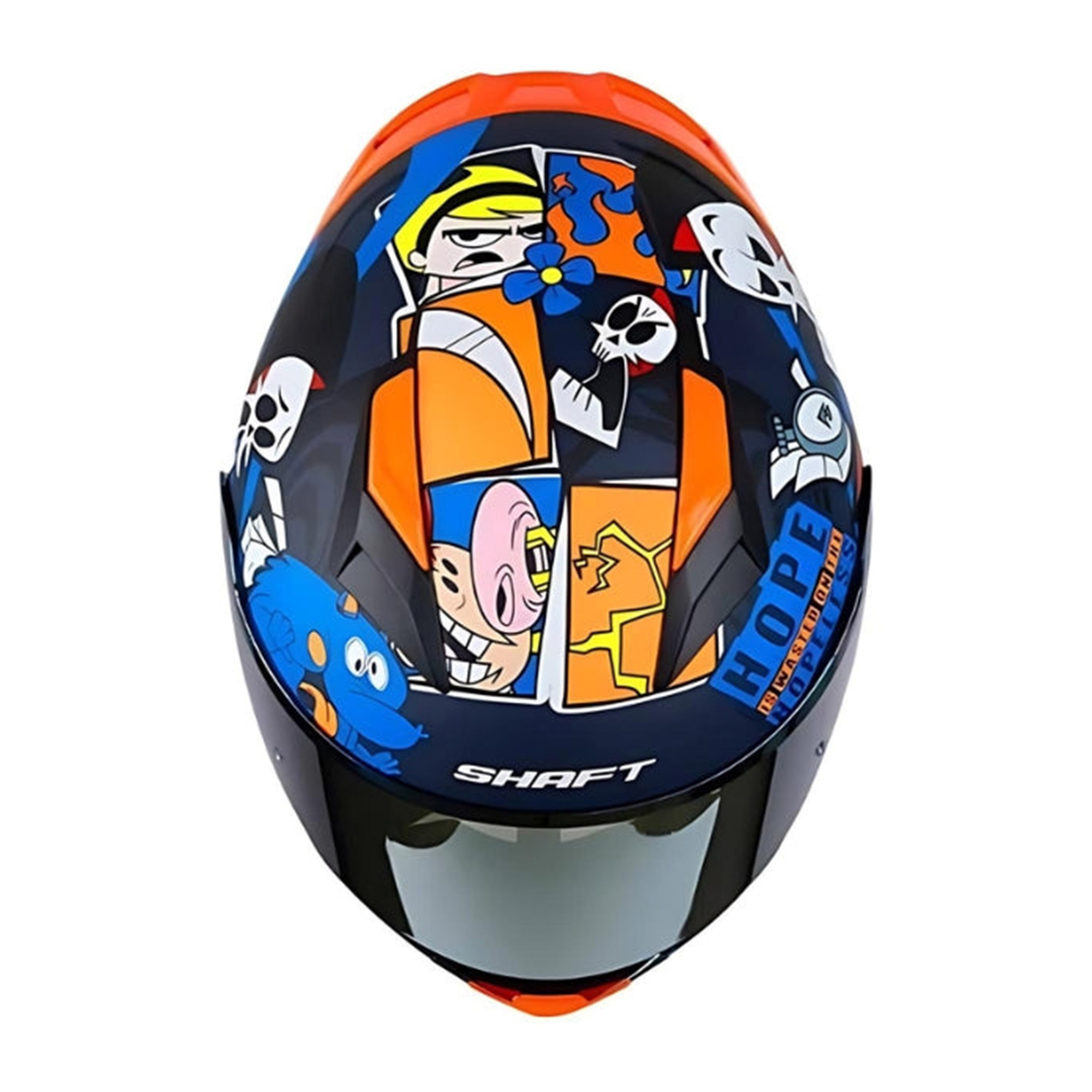 Casco para motociclista talla S integral Billy Mandy Shaft 