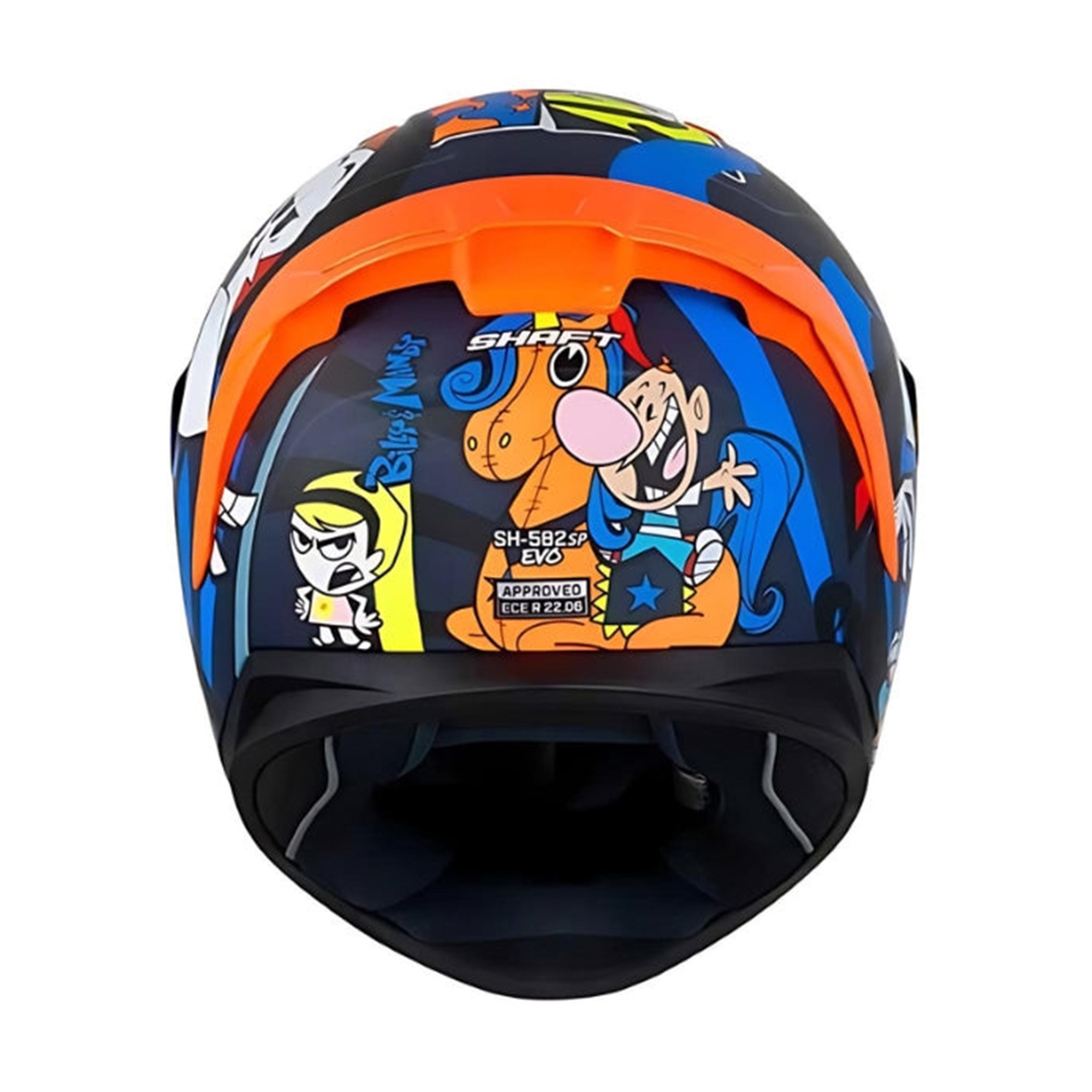 Casco para motociclista talla S integral Billy Mandy Shaft 