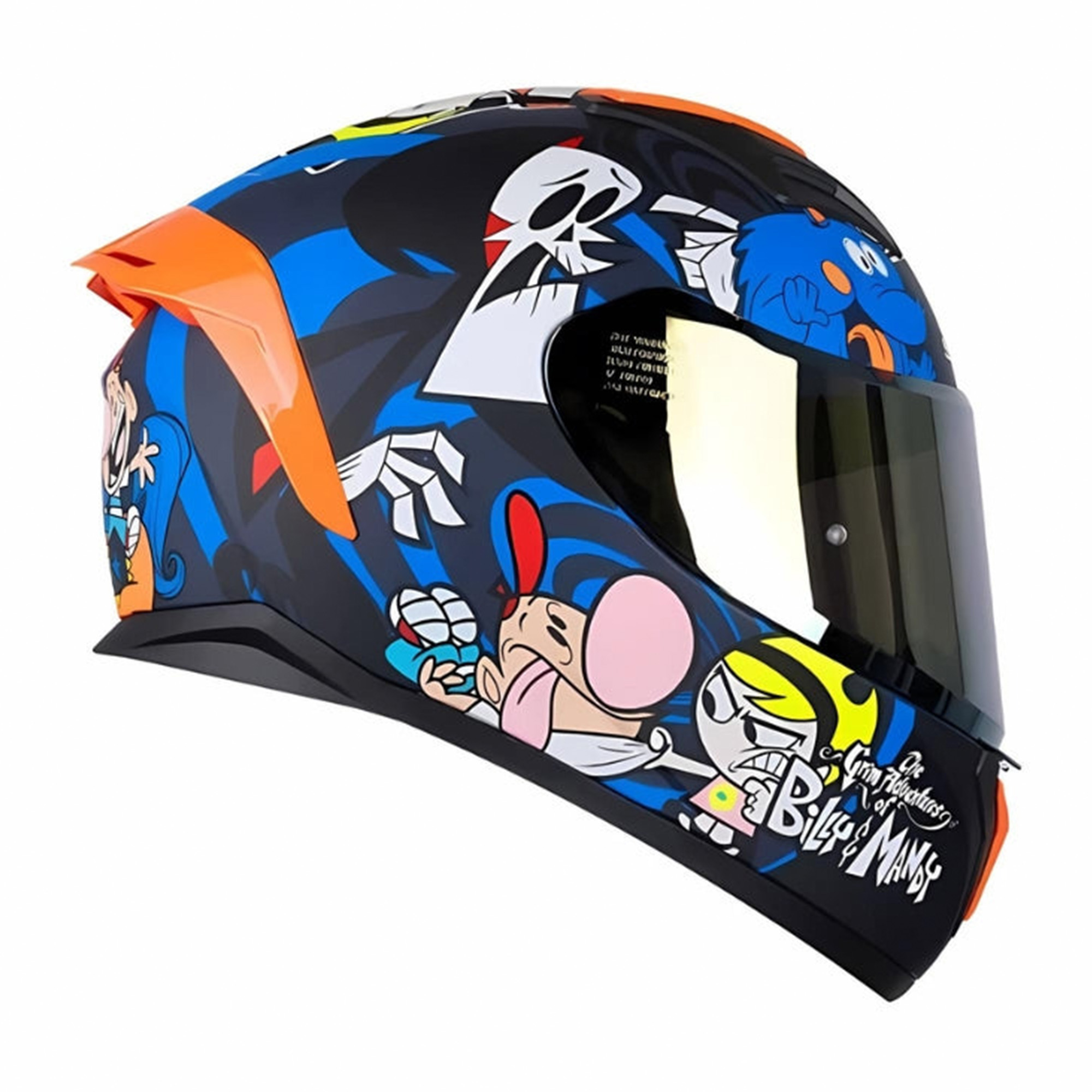 Casco para motociclista talla S integral Billy Mandy Shaft 