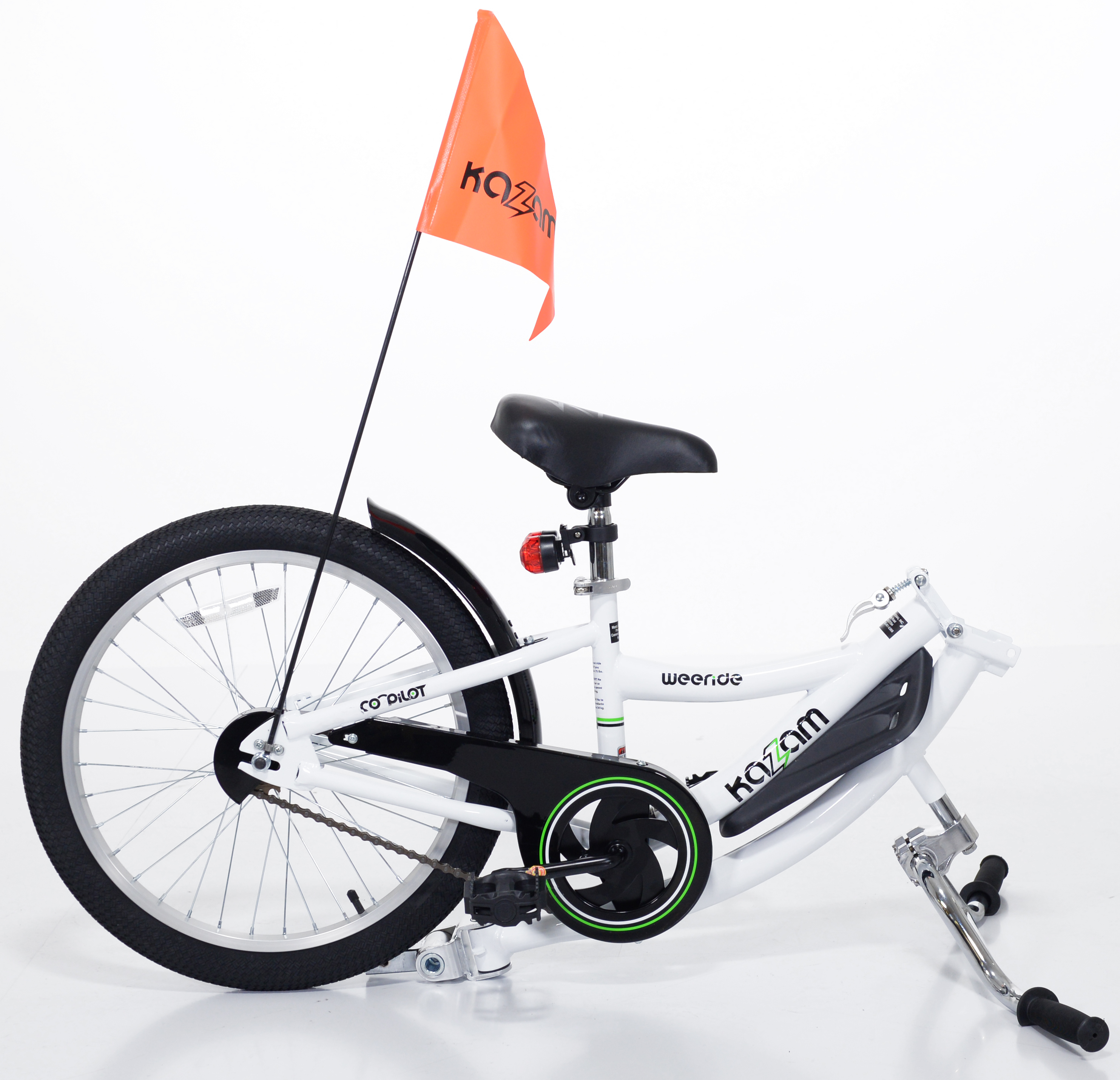 Remolque Copilot WeeRide Kazam tandem  Blanco