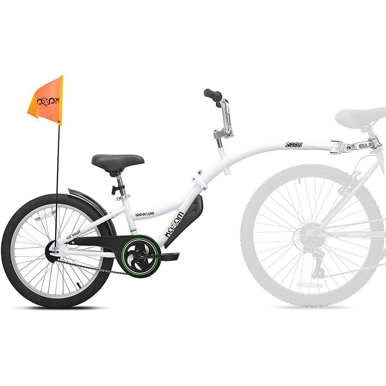 Remolque Copilot WeeRide Kazam tandem  Blanco