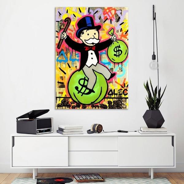 Cuadros Alec Monopoly En Canvas Graffiti Art Urban Modernos