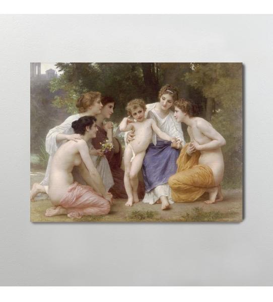 Cuadros Canvas Arte Bouguereau Ángeles Modelos Con Marco