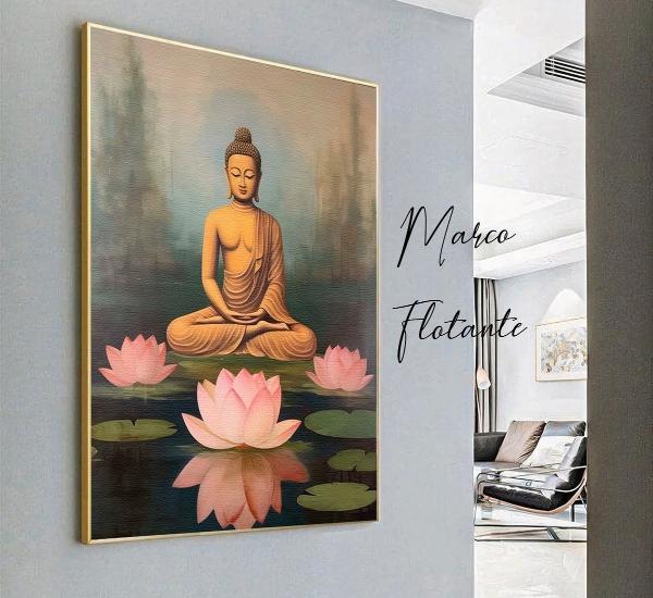 Cuadro Buda Pintura Moderno Decorativo En Lienzo Canvas Algodón No Sintetico Tipo Oleo
