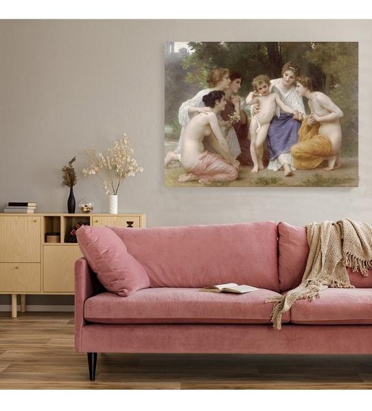 Cuadros Canvas Arte Bouguereau Ángeles Modelos Con Marco