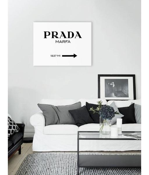 Cuadro Prada Marfa Sign Canvas Mate Artistico Listo Colgar
