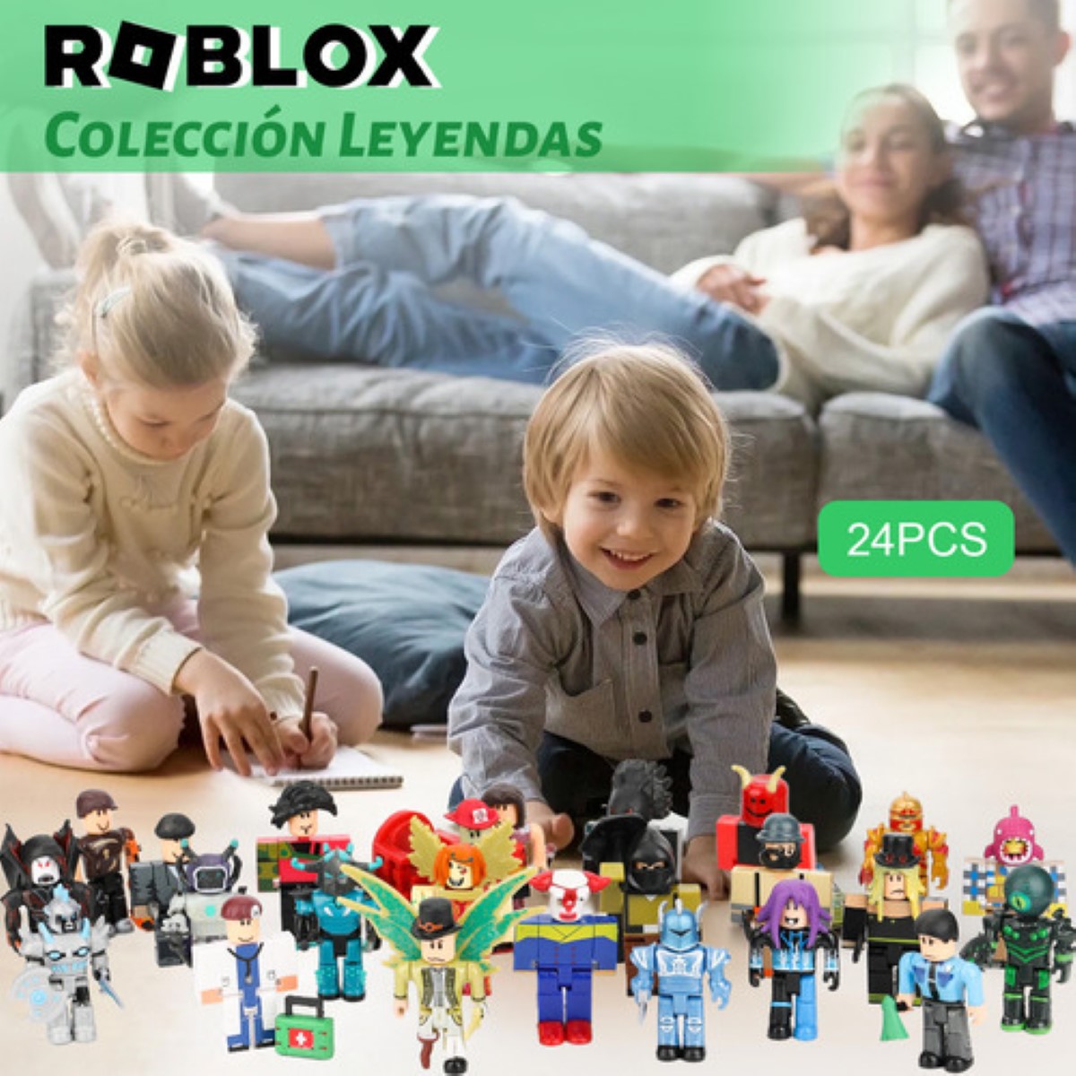 24 Piezas Virtual World Roblox Building Block Muñeca ESTILO 5