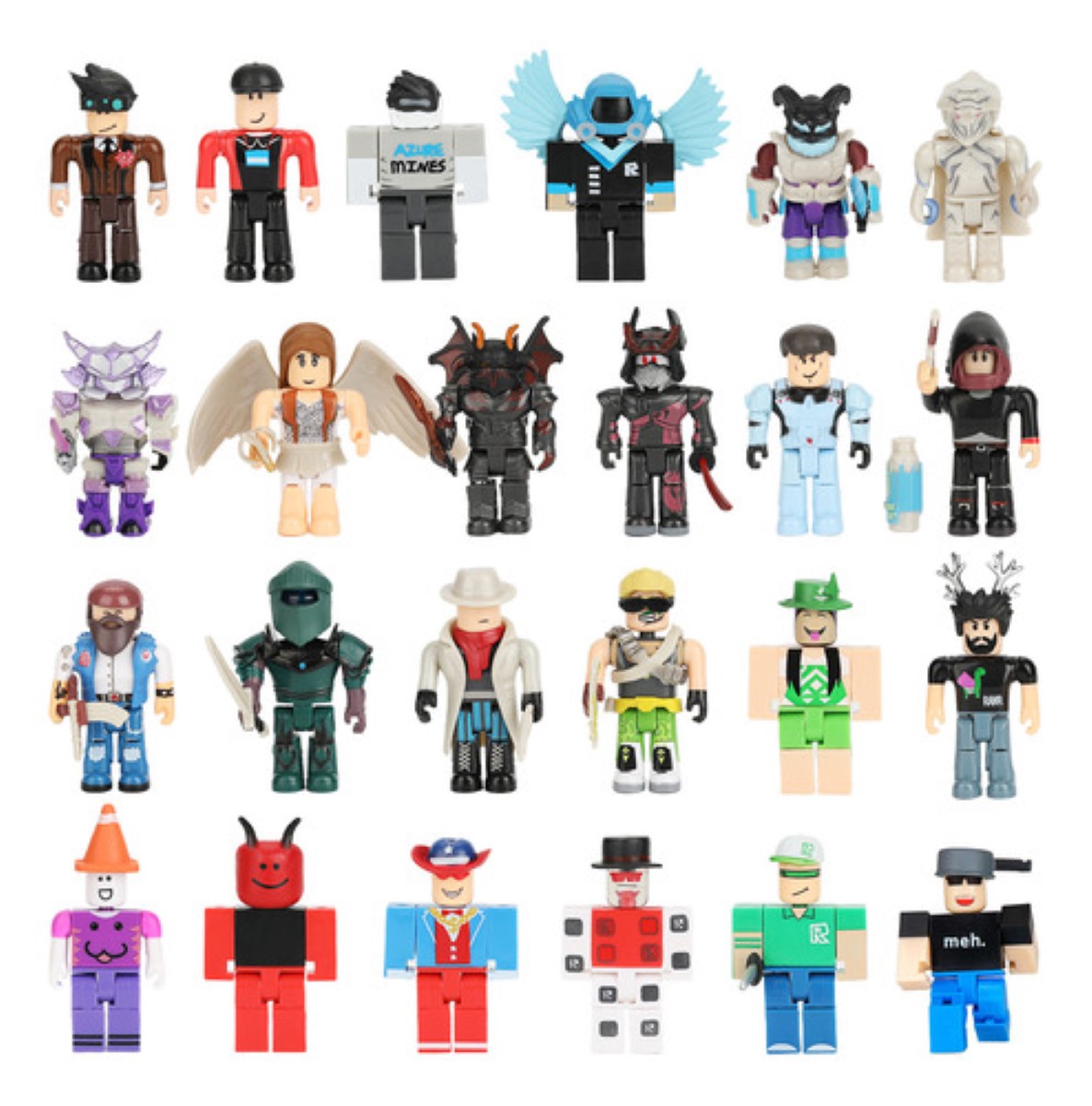 24 Piezas Virtual World Roblox Building Block Muñeca ESTILO 6