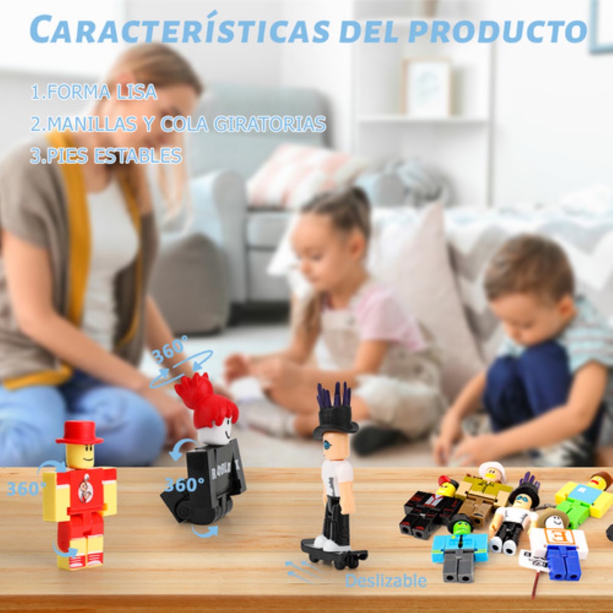 24 Piezas Virtual World Roblox Building Block Muñeca ESTILO 6