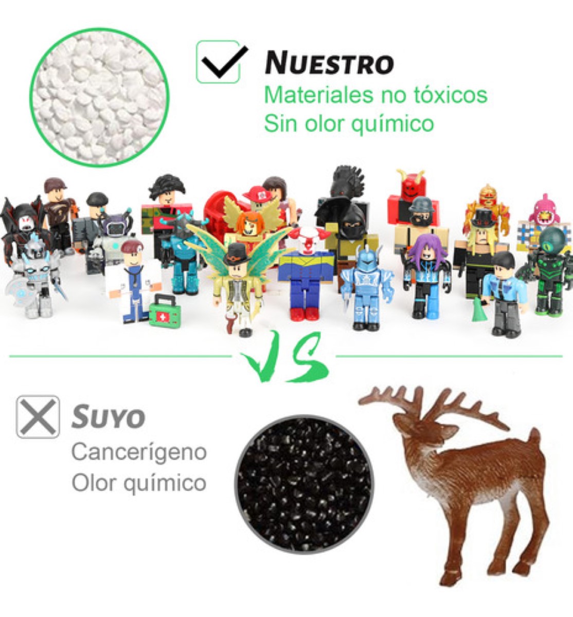 24 Piezas Virtual World Roblox Building Block Muñeca ESTILO 5