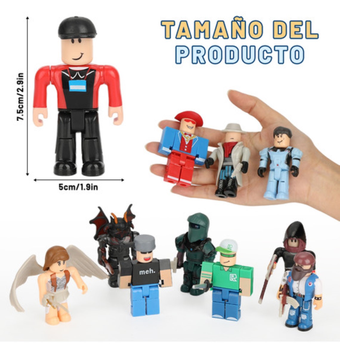 24 Piezas Virtual World Roblox Building Block Muñeca ESTILO 6