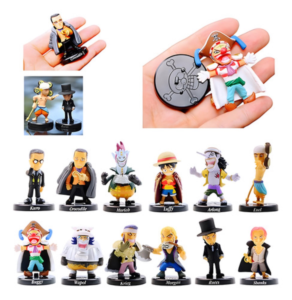 Personaje De Anime De Onepiece Figura Set De 12  COLORES