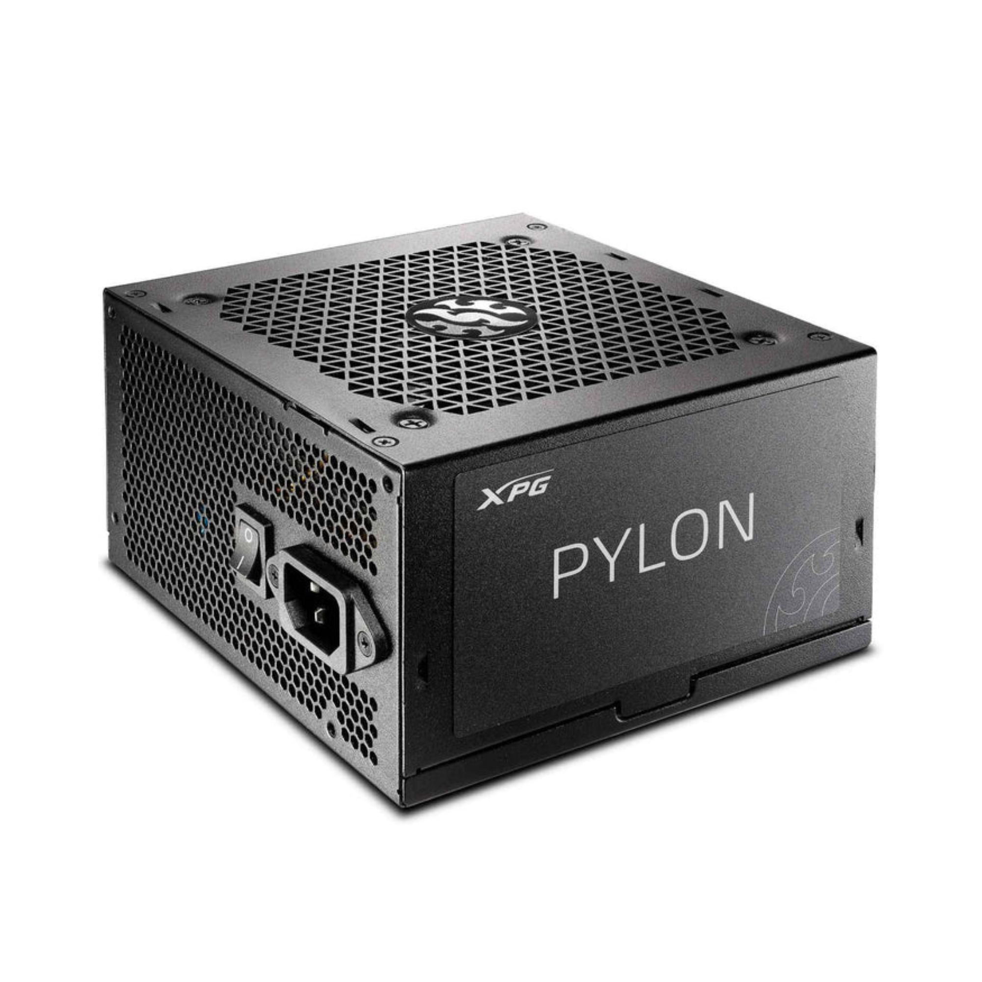 Fuente de poder XPG Pylon de 550 W, ATX, 80 Plus Bronze, Negro