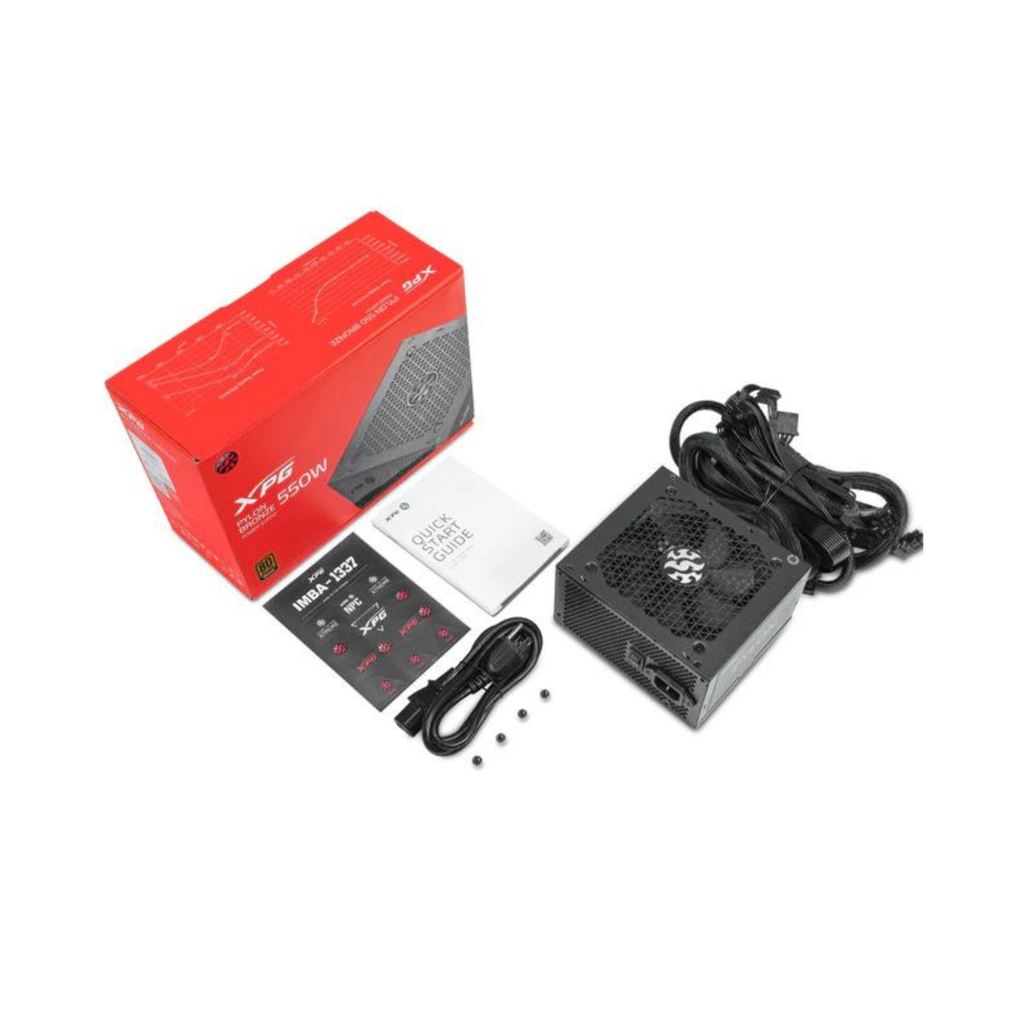 Fuente de poder XPG Pylon de 650 W, ATX, 80 Plus Bronze, Negro