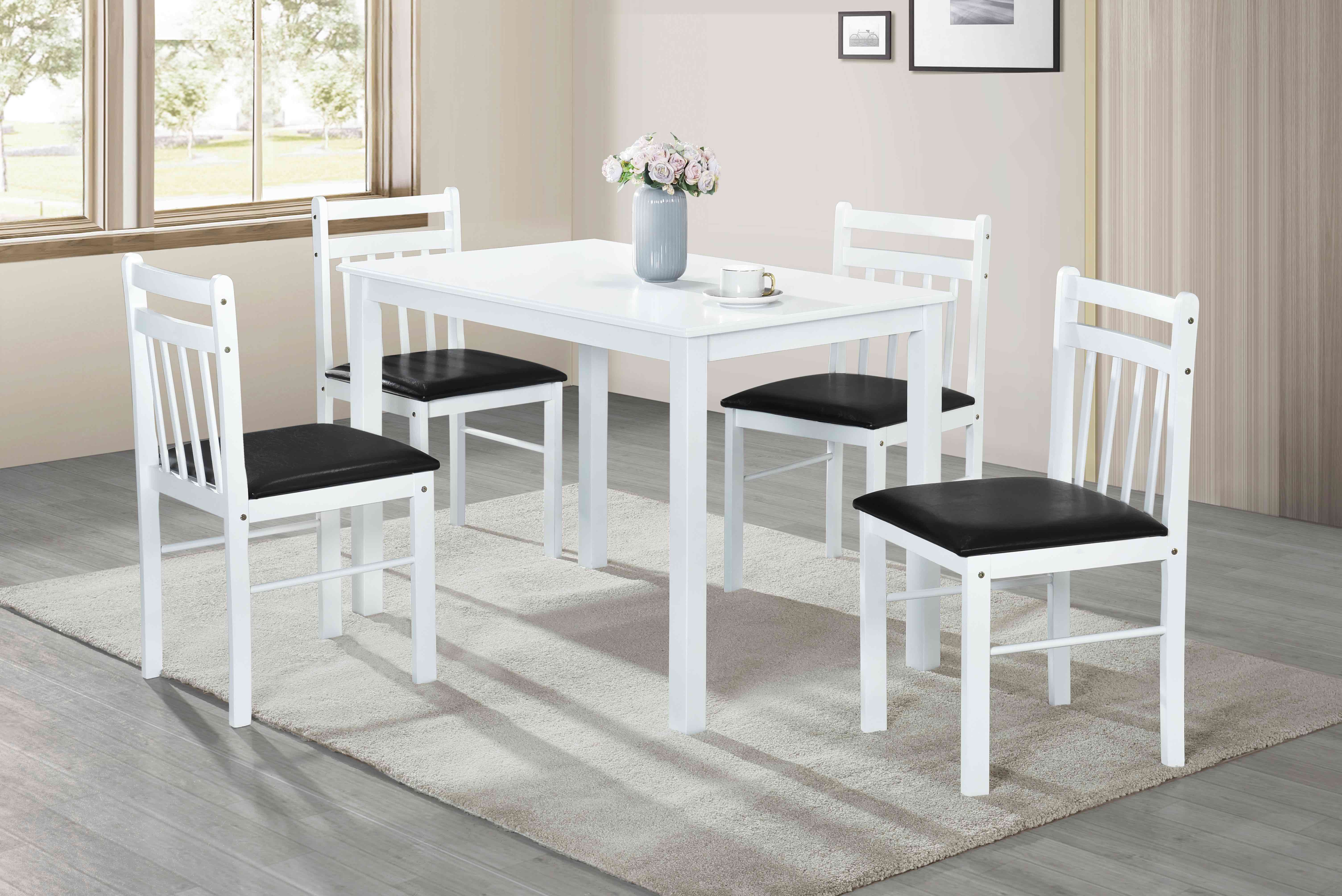 Comedor De Madera Solida New York De 5 Piezas