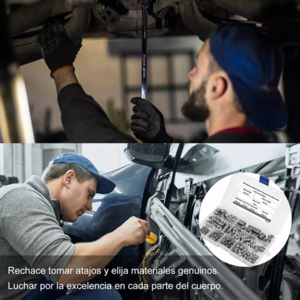 Insertos De Rosca 140 Piezas De Acero Inoxidable 304 Métrico plata