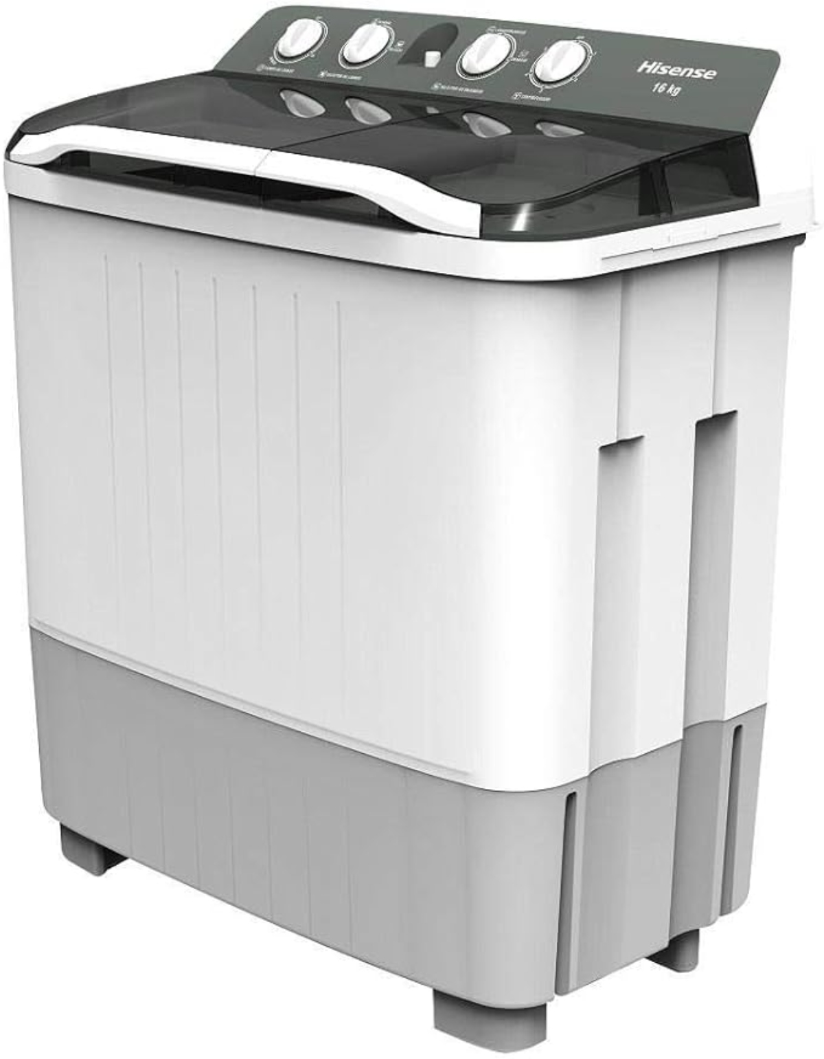 Lavadora Hisense WSA1603P 16Kg Doble Tina Blanca ALBY ENTREGA SÓLO VÁLIDA EN LA CIUDAD DE MÉXICO Y ZONA METROPOLITANA
