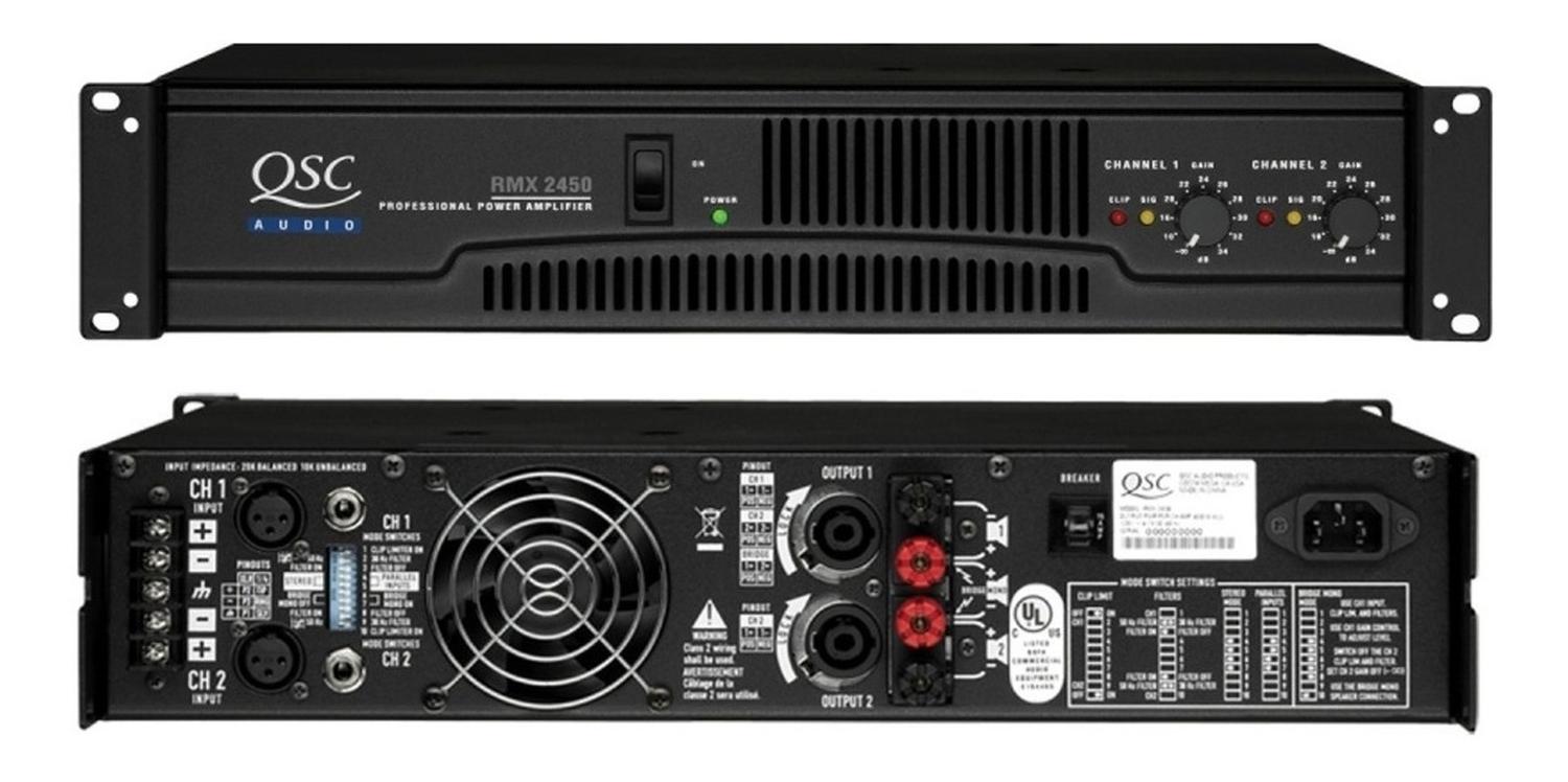 Qsc Rmx 2450a Amplificador 2500w Envio Gratis