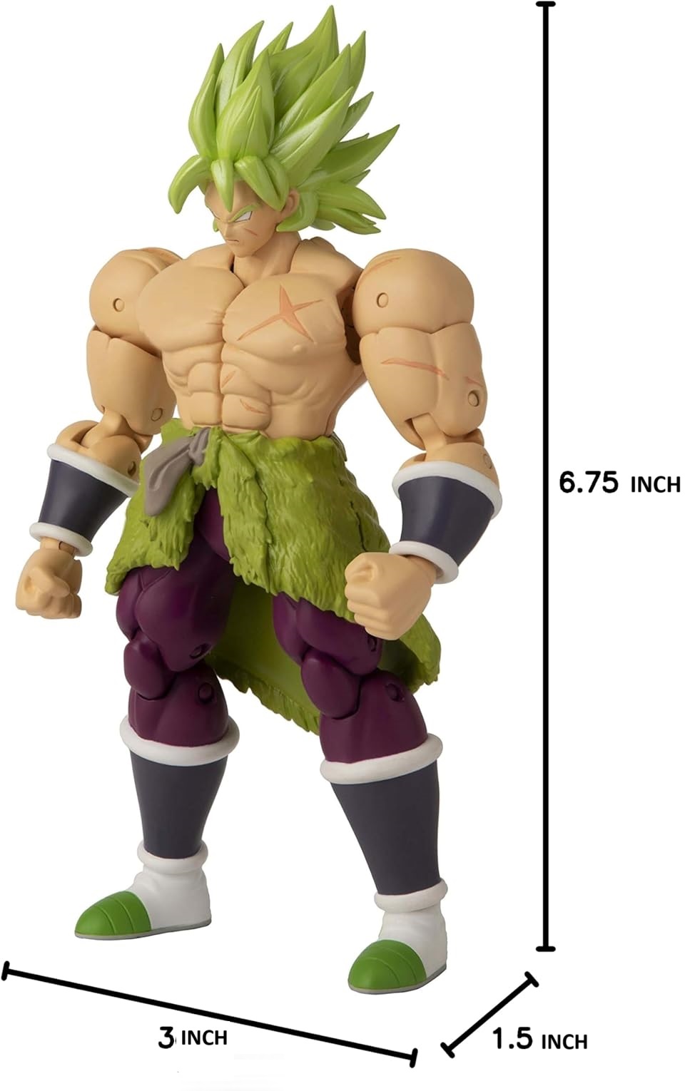  Broly Super Saiyan Dragon Stars Super Dragon Ball Figura Articulada Bandai 