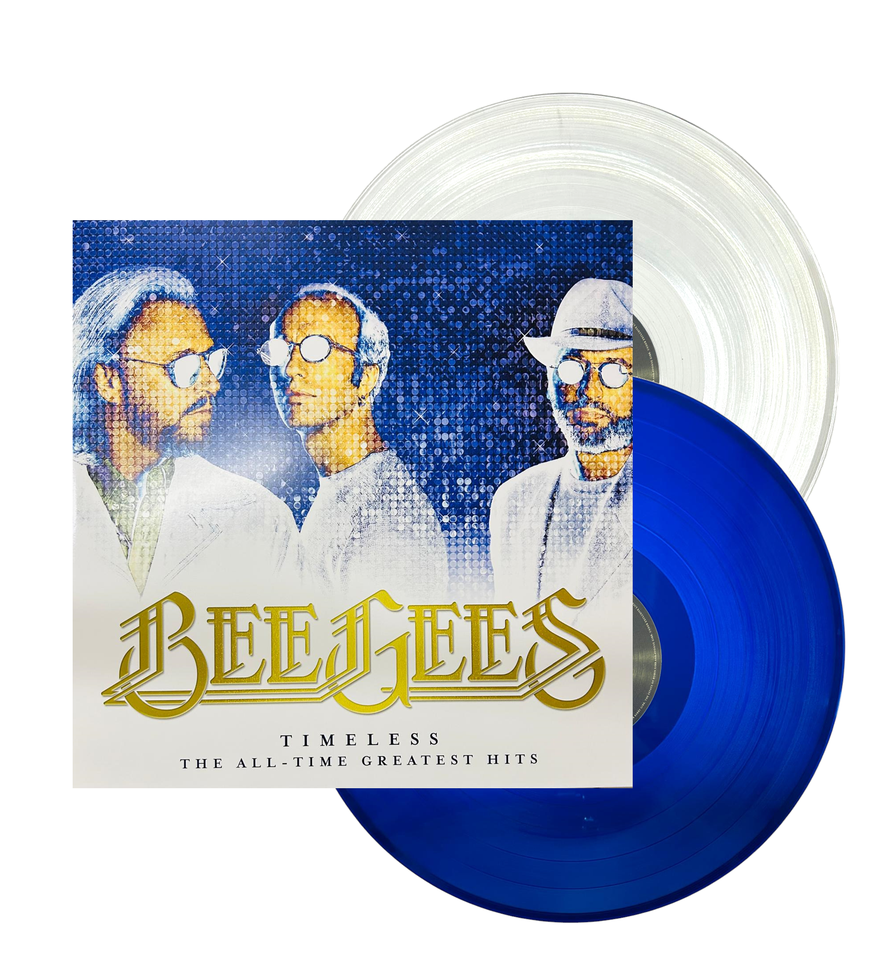 Bee Gees Timeless All Time Greatest Hits Blue Clear 2 Vinyl
