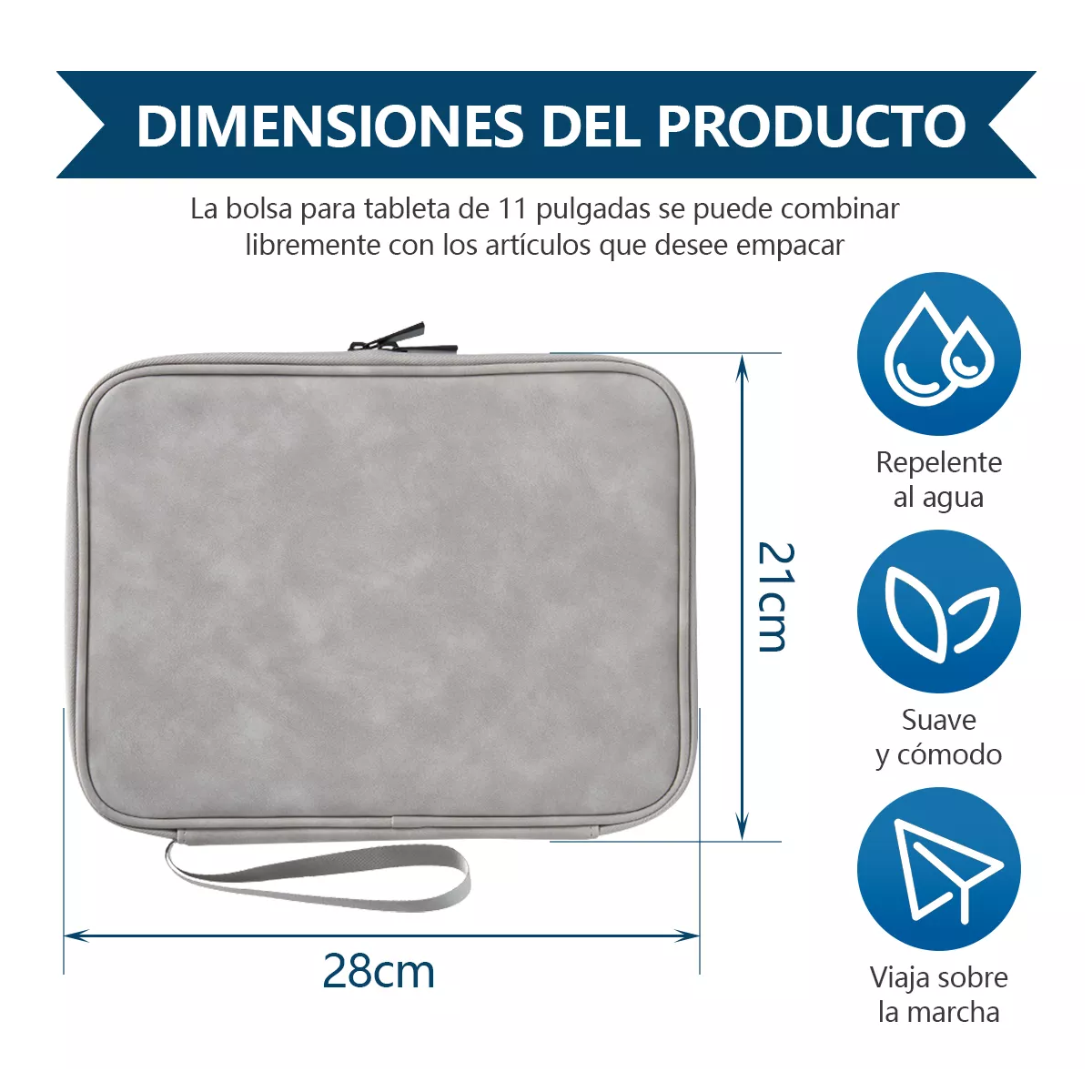 Funda Para Tablet Antipolvo Y Resistente Agua 11 Pulgadas
