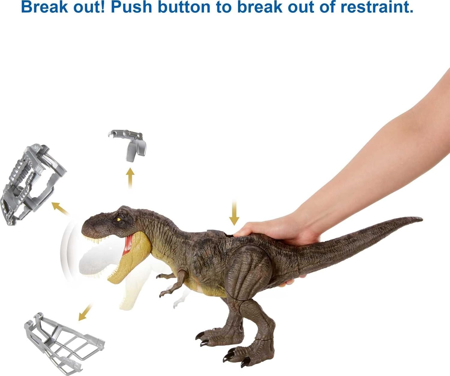 Tyrannosaurus Rex Stomp 'N Escape dinosaurio Camp Cretácico Jurassic World Mattel