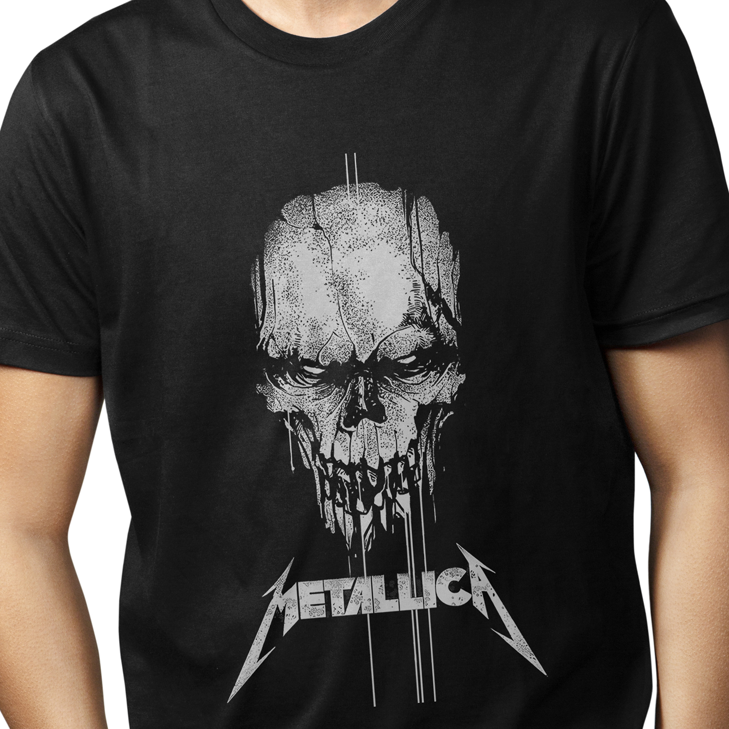 Playera para Hombre Metal Metallica Cráneo Banda de Thrash Metal XOLO
