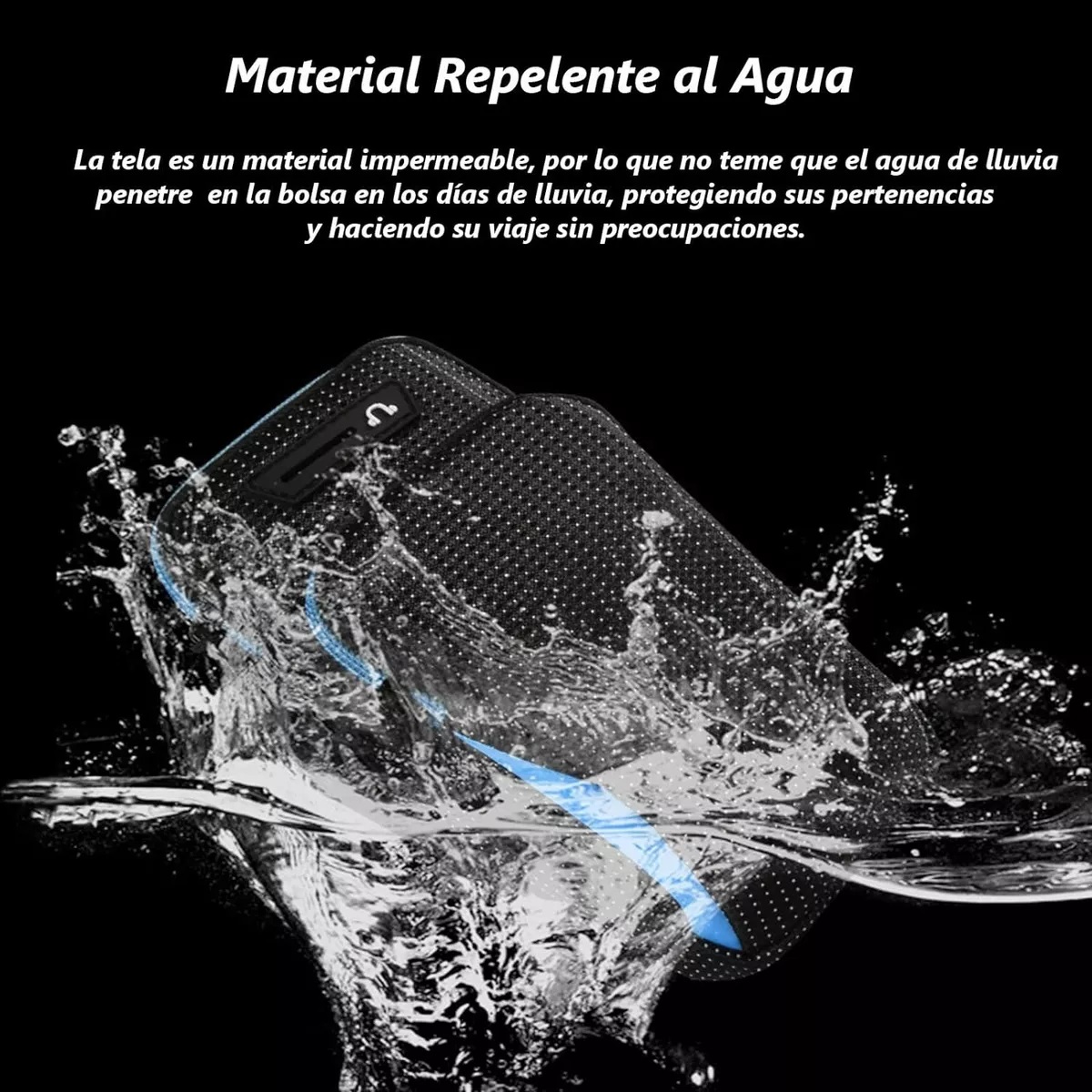 Brazalete 7 Impermeable, Ideal Para Ejercicio Y Exterior Azul