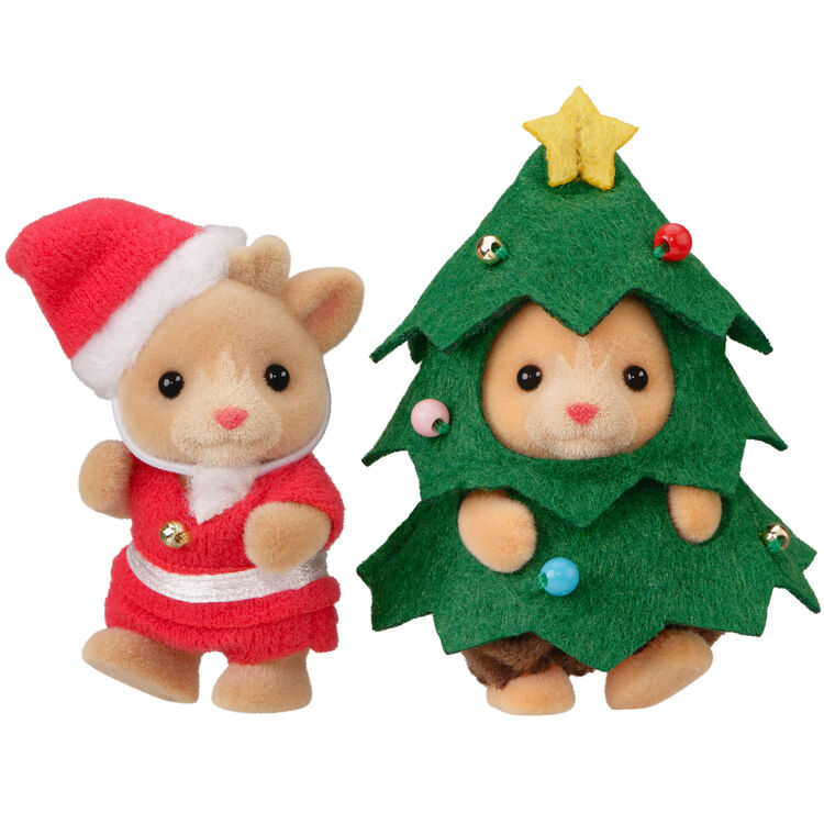 Set Navideño Navidad - Friendly Christmas - Sylvanian Families Calico Critters Ternurines