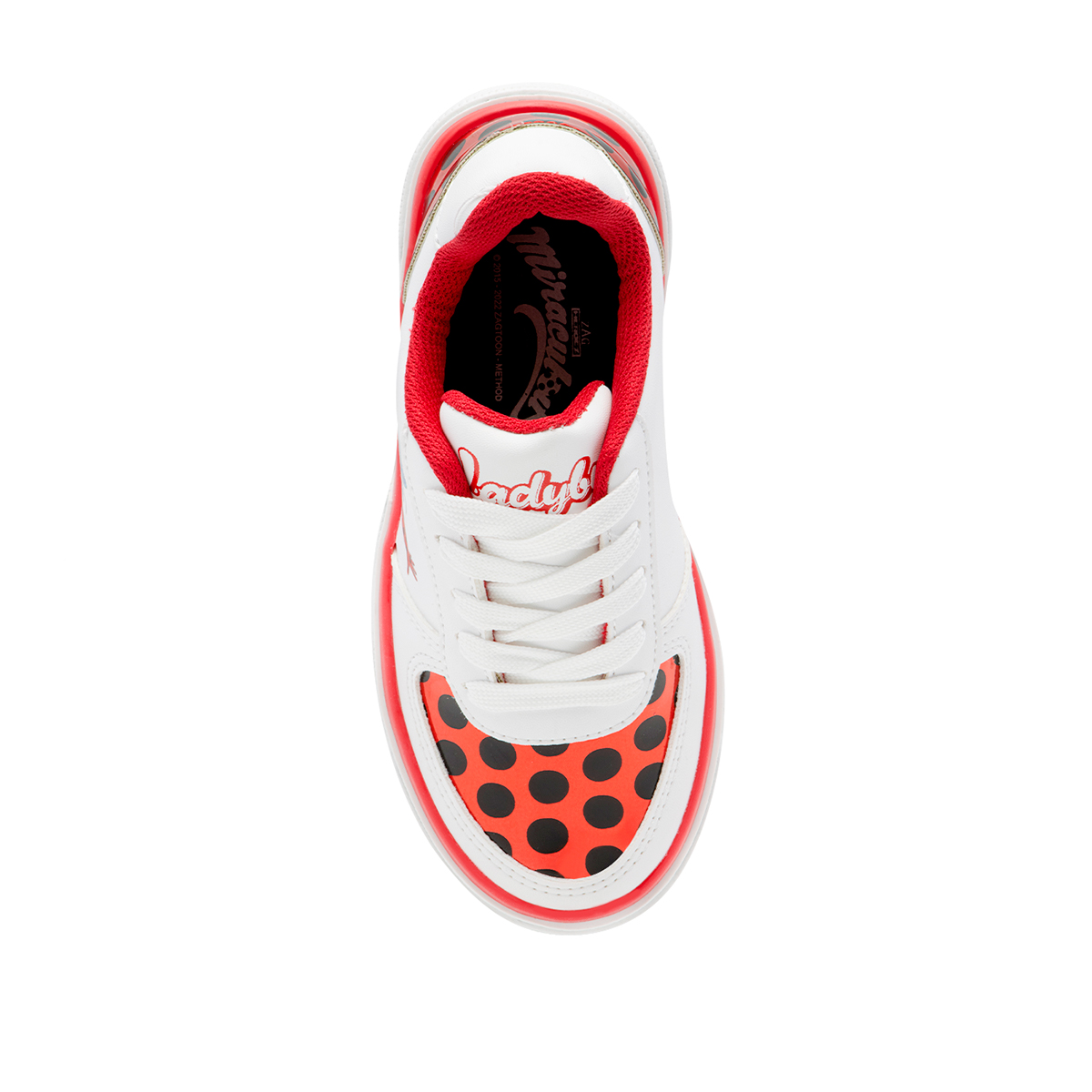 Calzado Yuyin Tenis Ladybug para Niña Blanco 18-21