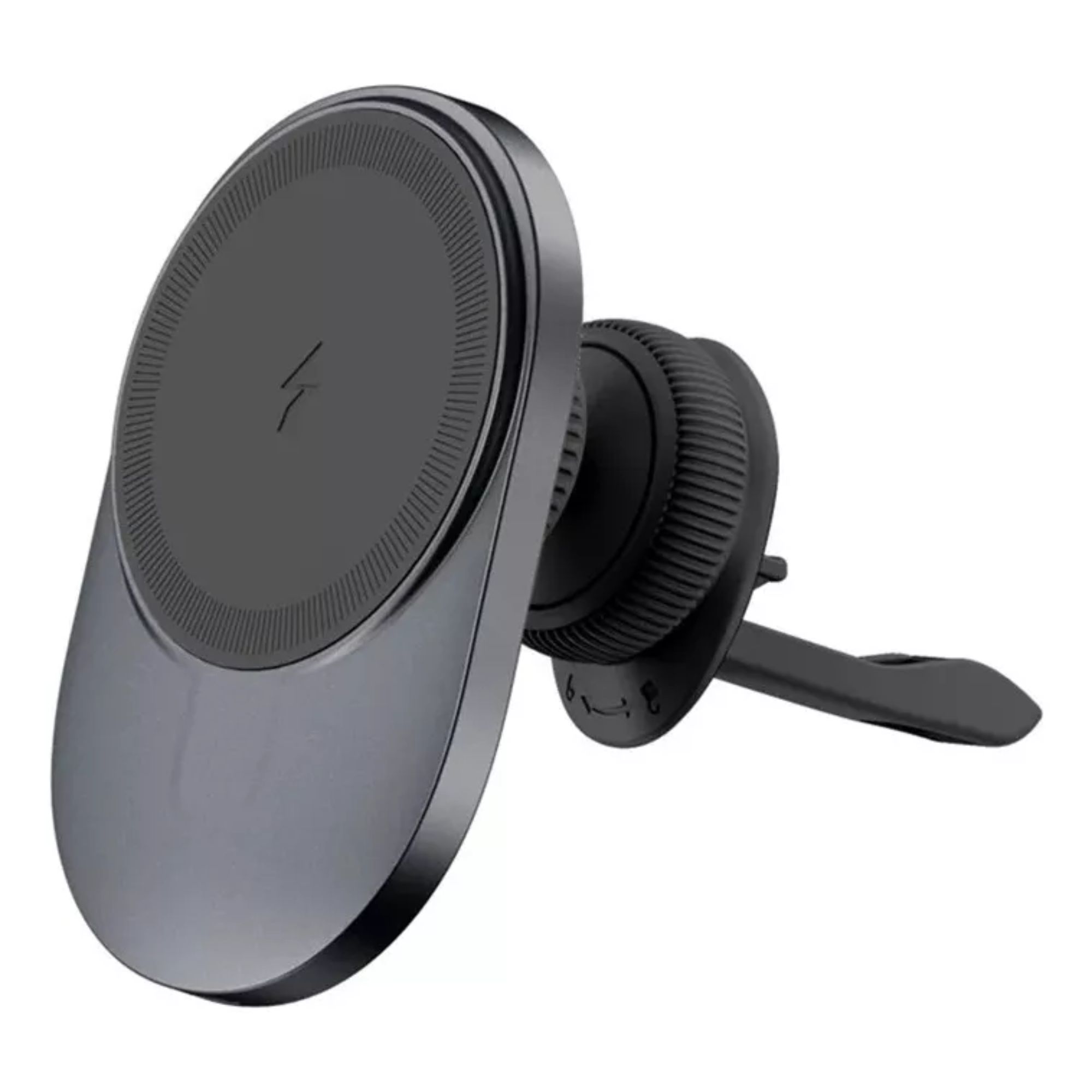 Cargador Inalambrico Soporte De Auto Para iPhone Magsafe Color Negro