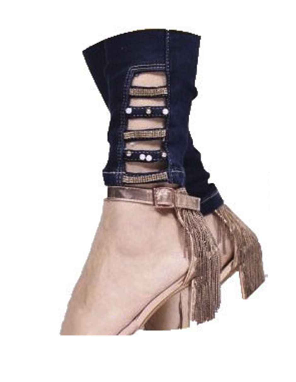 Jeans rasgados rotos pantalón mezclilla colombianos destrucción skinny stretch Bombón azul.