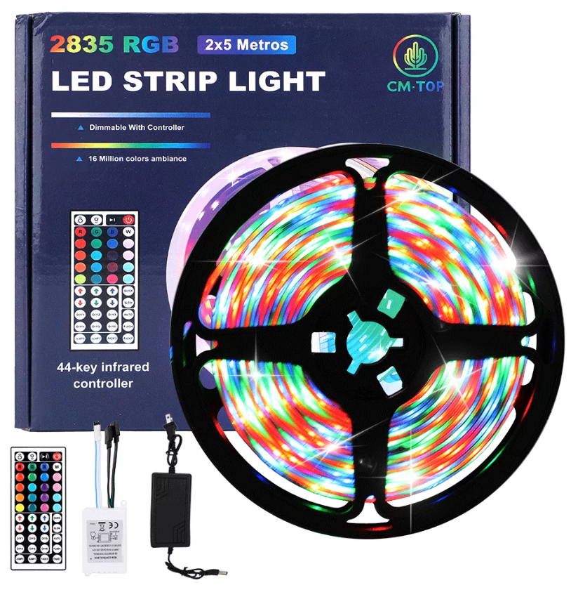 10m Tiras Led Luces Rgb Tira Led Multicolor Decoración
