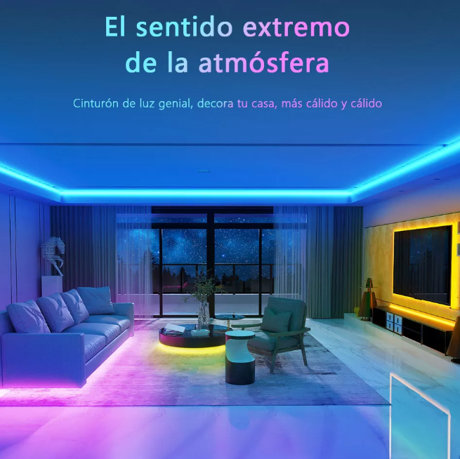 10m Tiras Led Luces Rgb Tira Led Multicolor Decoración