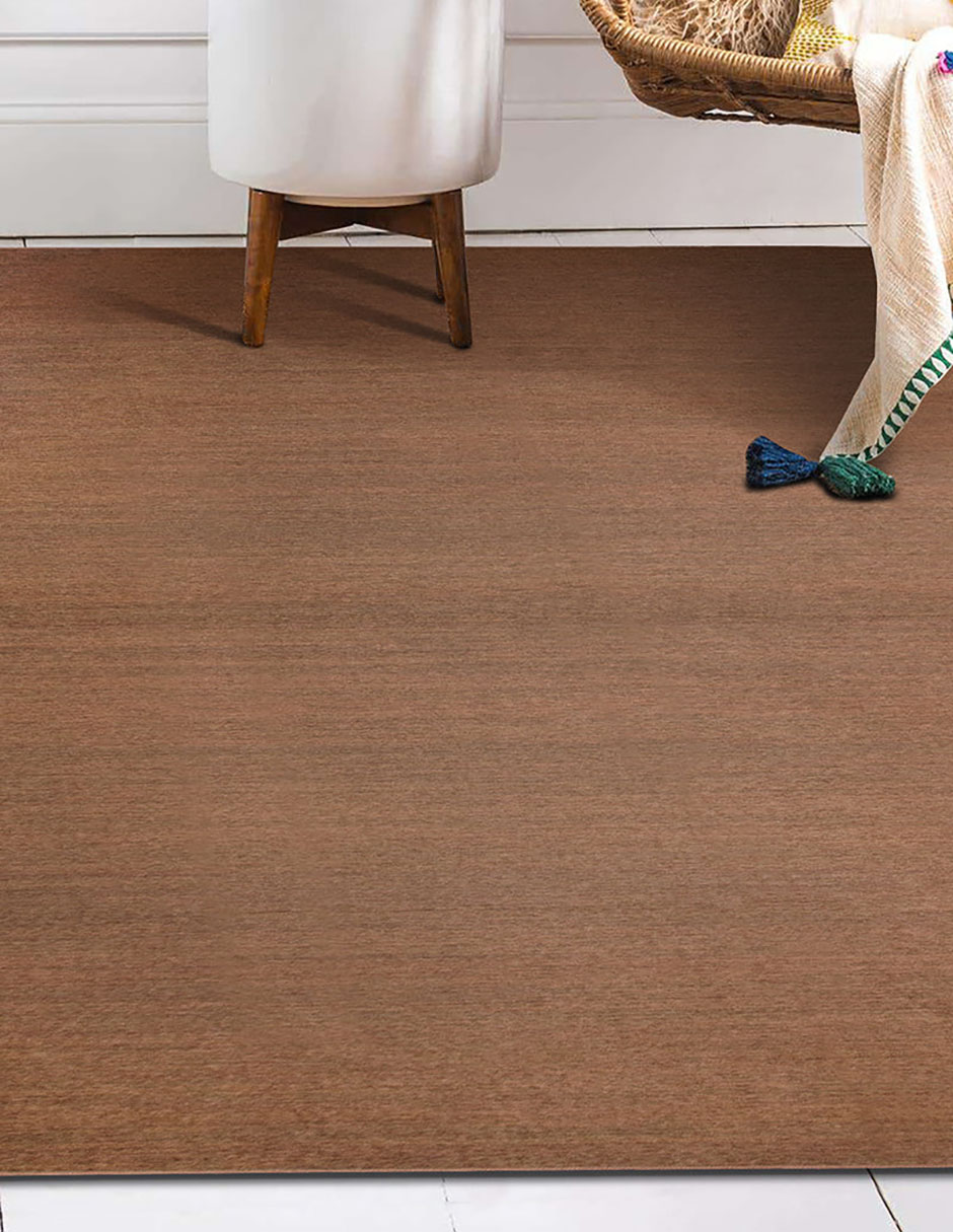Tapete Alfombra Decorativo lavable color espresso macizo - Fine Art Tj