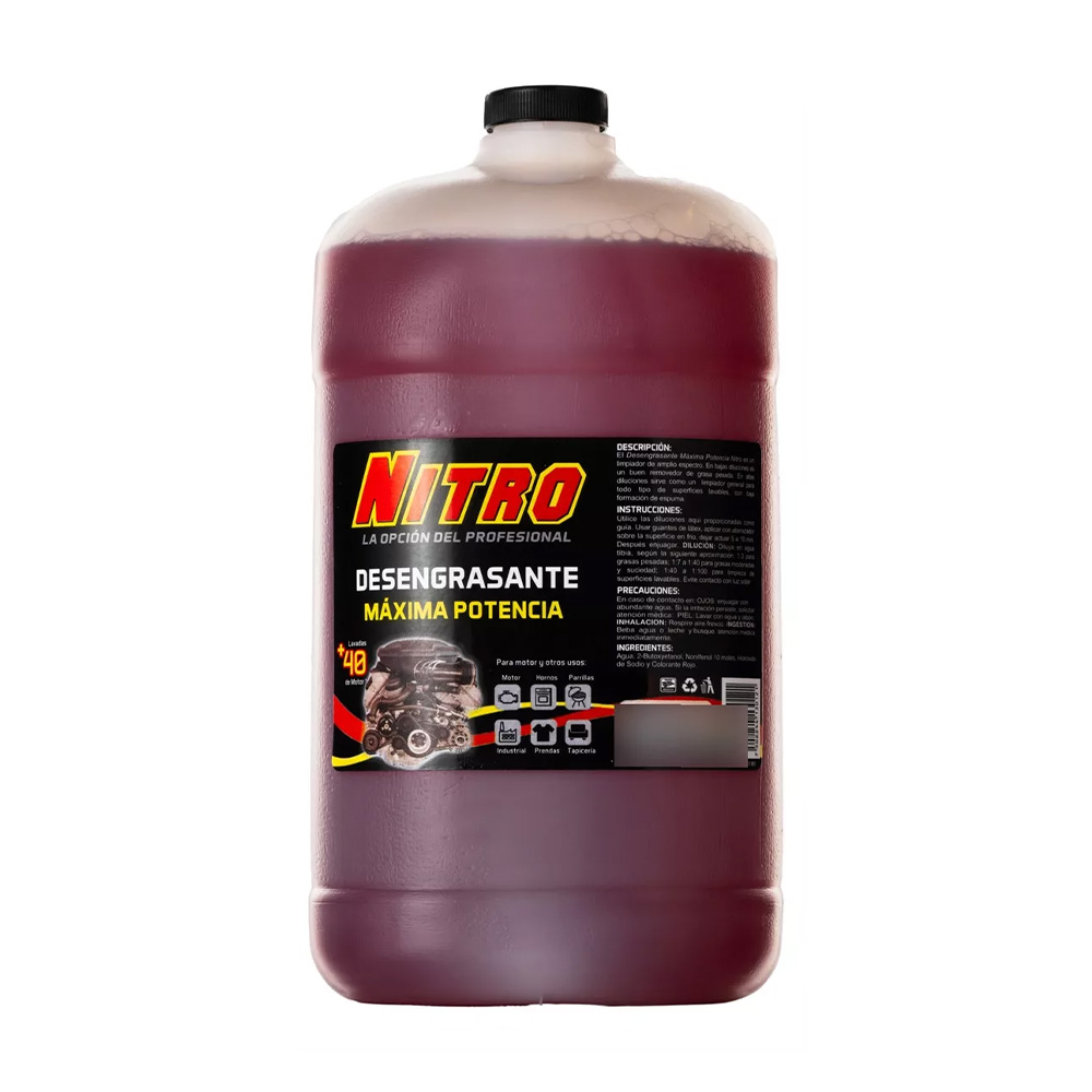 Nitro Desengrasante Máxima Potencia 4 Litros