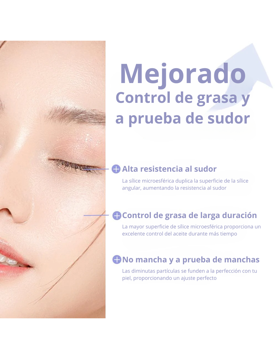 Polvo para rostro matificante Chillab Matte de lavanda 10g 