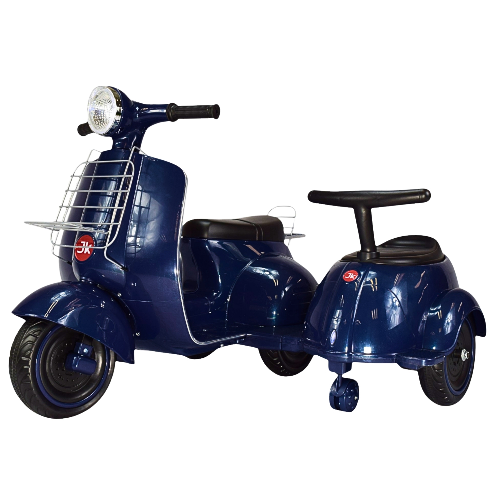 Motocicleta Montable Electrica Doble Asiento Sonido Luz Led 6v - AZUL