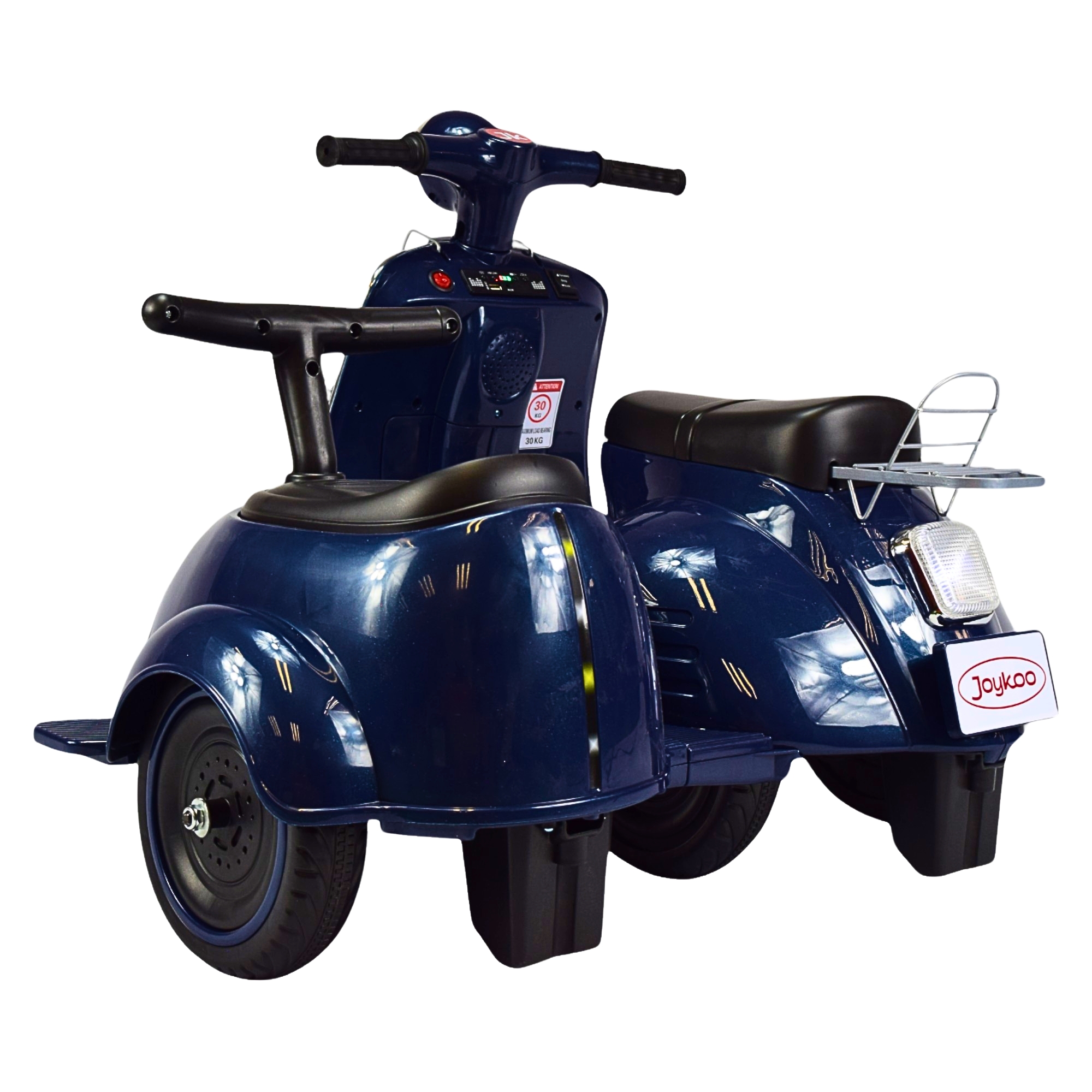 Motocicleta Montable Electrica Doble Asiento Sonido Luz Led 6v - AZUL