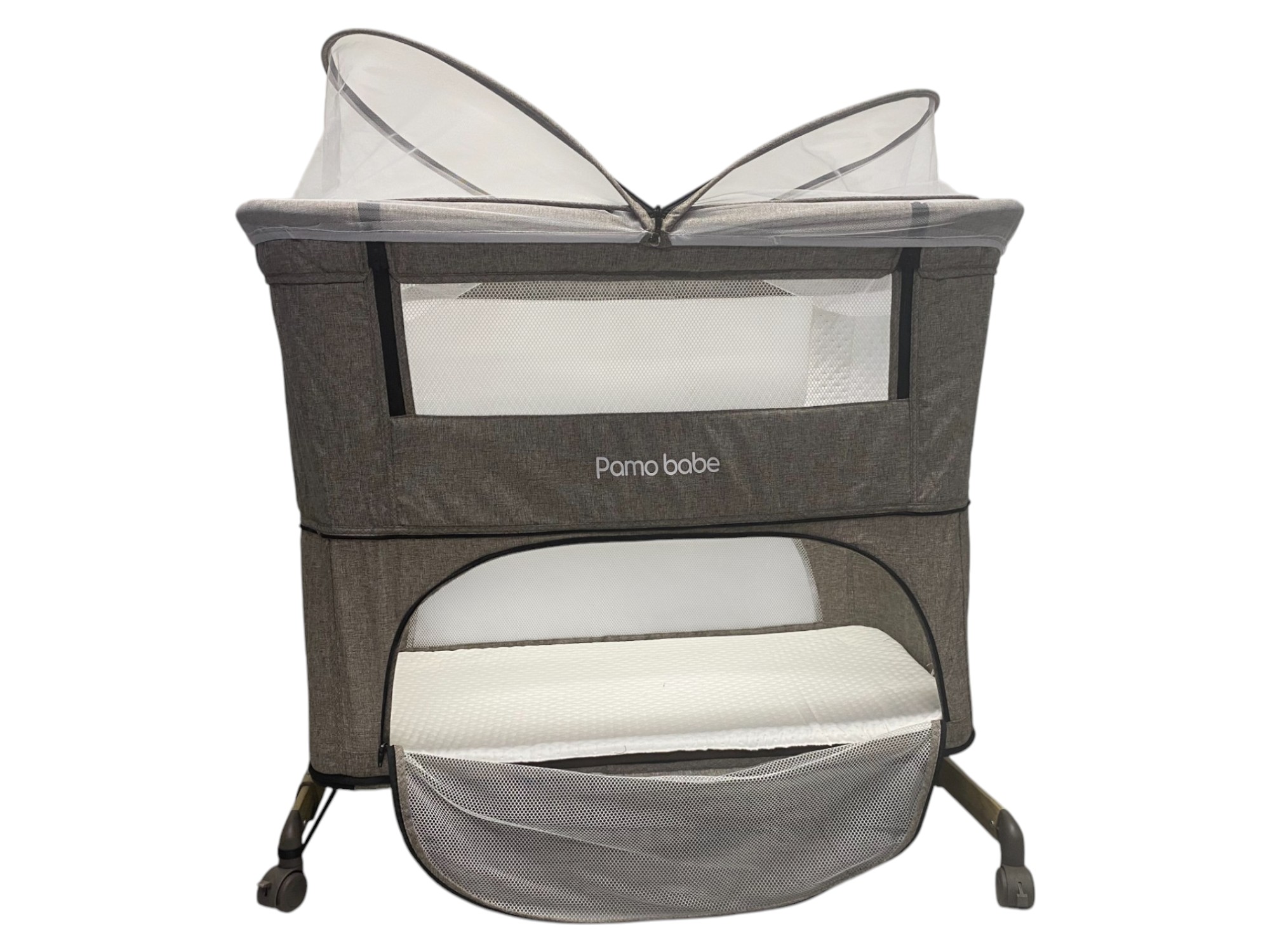 Cuna Moisés Colecho Pamo Babe Convertible A Corral 3 En 1 beige