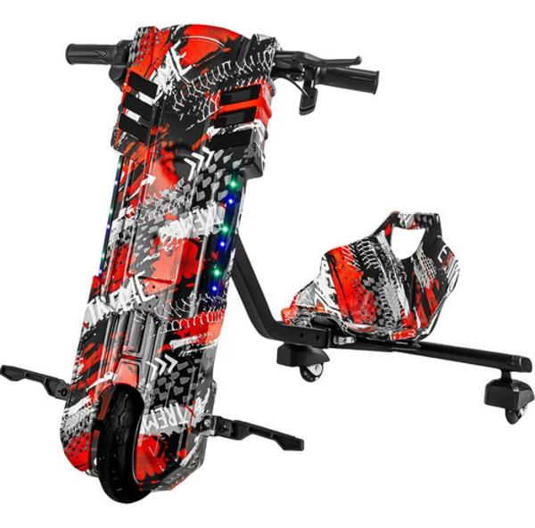 Crazy Kart Triciclo Electrico Niños Drifter Giro 360 Rojo E-Be