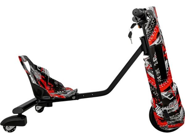 Crazy Kart Triciclo Electrico Niños Drifter Giro 360 Rojo E-Be