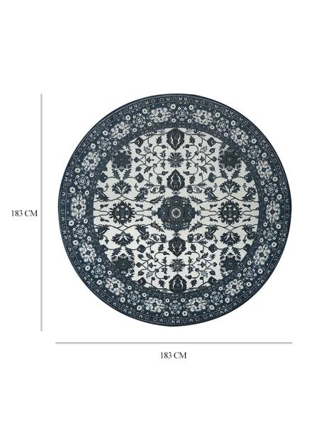 Tapete Alfombra Decorativo Lavable Ramage Azul - Fine Art Tj