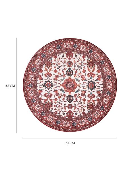 Tapete Alfombra Decorativo Lavable Ramage Granate - Fine Art Tj