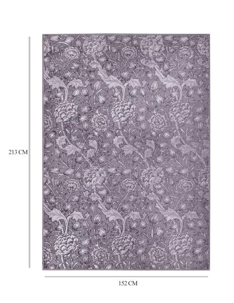 Tapete Alfombra Decorativo Lavable Kalini Floral Woodland Marrón - Fine Art Tj