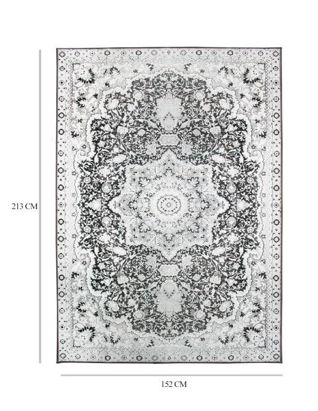 Tapete Alfombra Decorativo Lavable Parviz Gris - Fine Art Tj