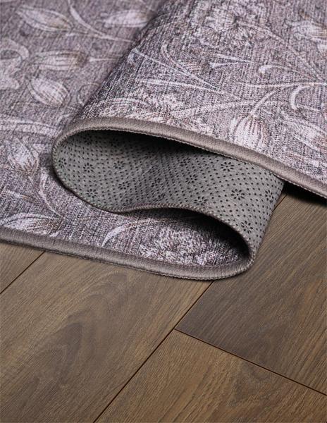 Tapete Alfombra Decorativo Lavable Kalini Floral Woodland Marrón - Fine Art Tj