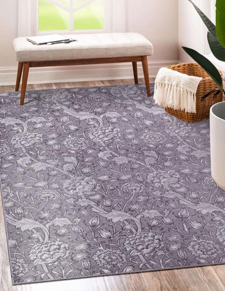 Tapete Alfombra Decorativo Lavable Kalini Floral Woodland Marrón - Fine Art Tj